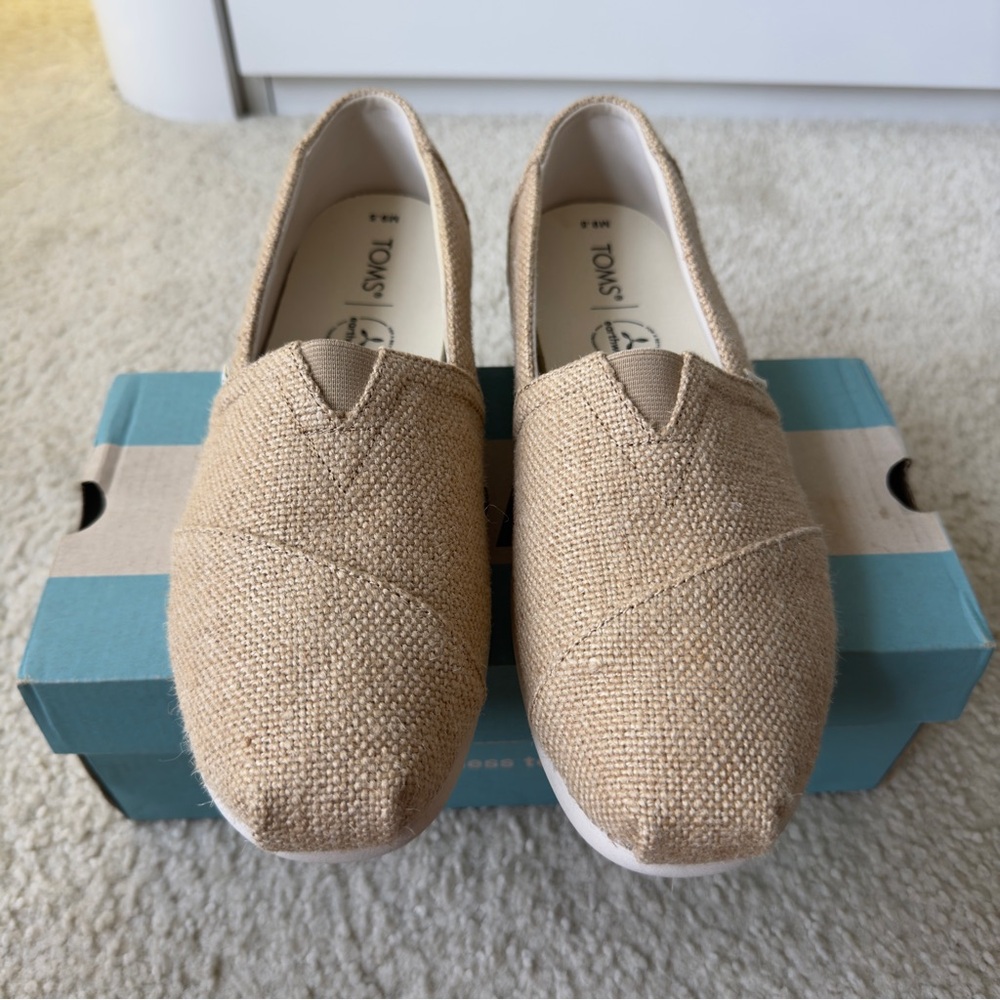 Toms Alpargata Men’s Shoe in Natural Burlap